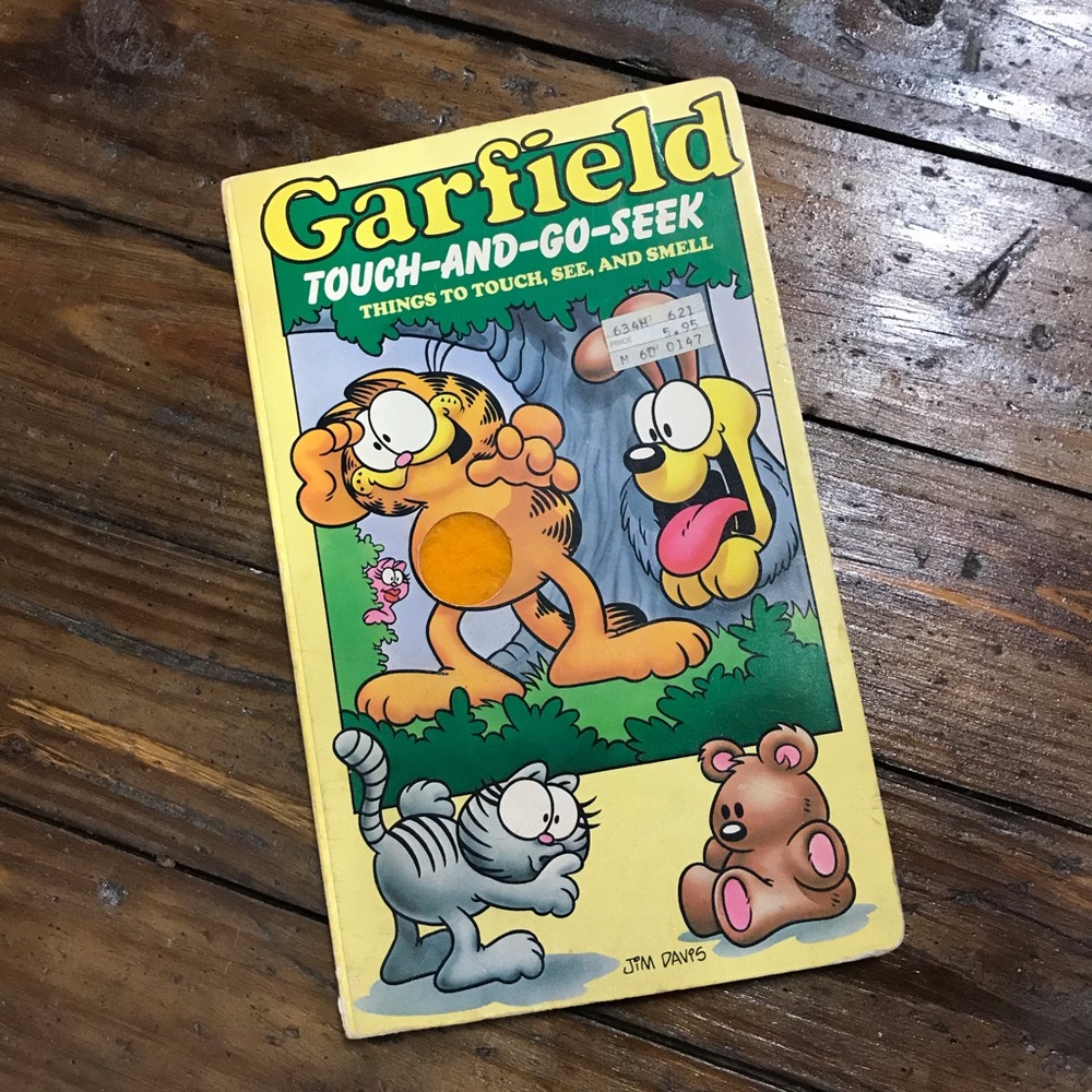 1986 GARFIELD Touch & Go Seek Scratch N Sniff RARE